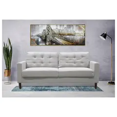 GENERICO - SOFA PALOMINO 3C BEIGE (185 x 80 x 85 cm)