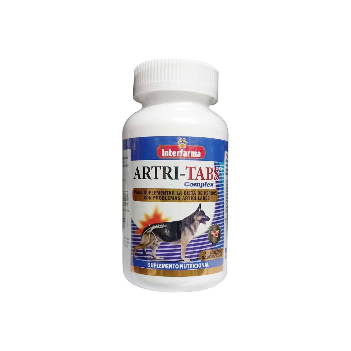 GENERICO - Artritabs Suplemento Para Perros 60 Tableta - Artri-Tabs