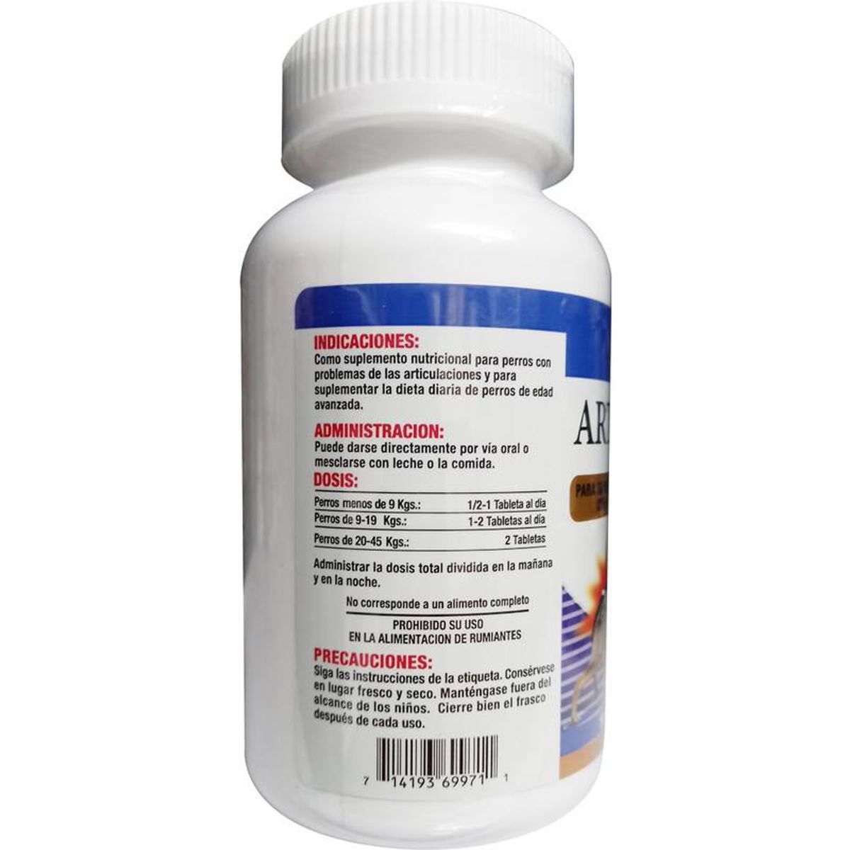 GENERICO - Artritabs Suplemento Para Perros 60 Tableta - Artri-Tabs