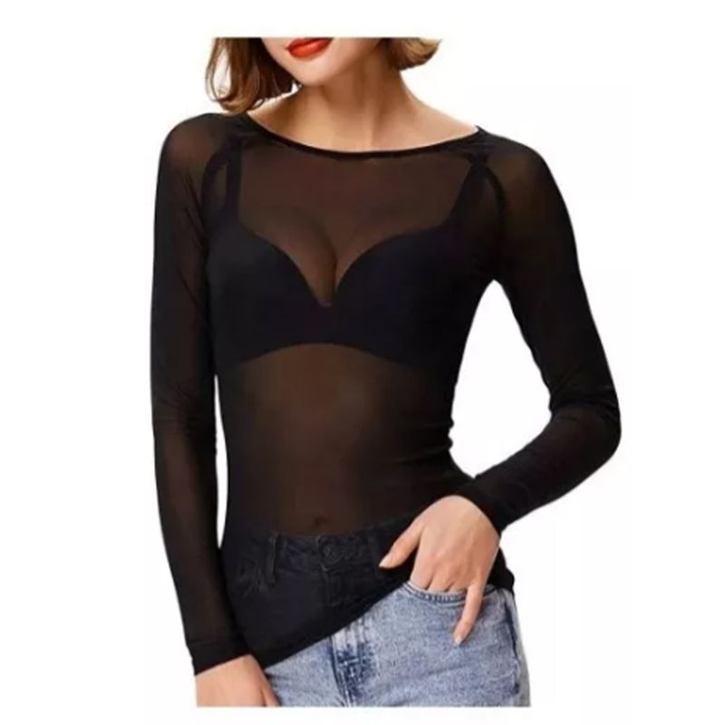 EVERSO - Pack 6 Camisetas Panty Talla Estándar (negro, Blanco, Piel)