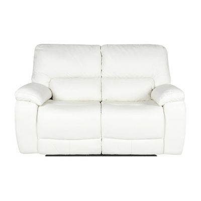 Imagen 2 del producto Sofá 2 Cuerpos Reclinable Poch Cuero Blanco