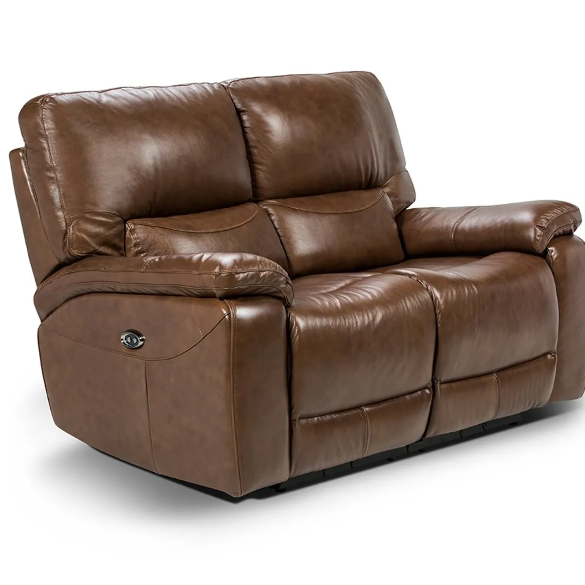 ROSEN - Rosen Sofá Reclinable Poch Cuero 2 Cuerpos