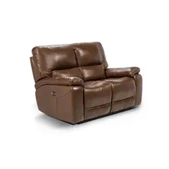 ROSEN - Sofá Reclinable Poch Cuero 2 Cuerpos