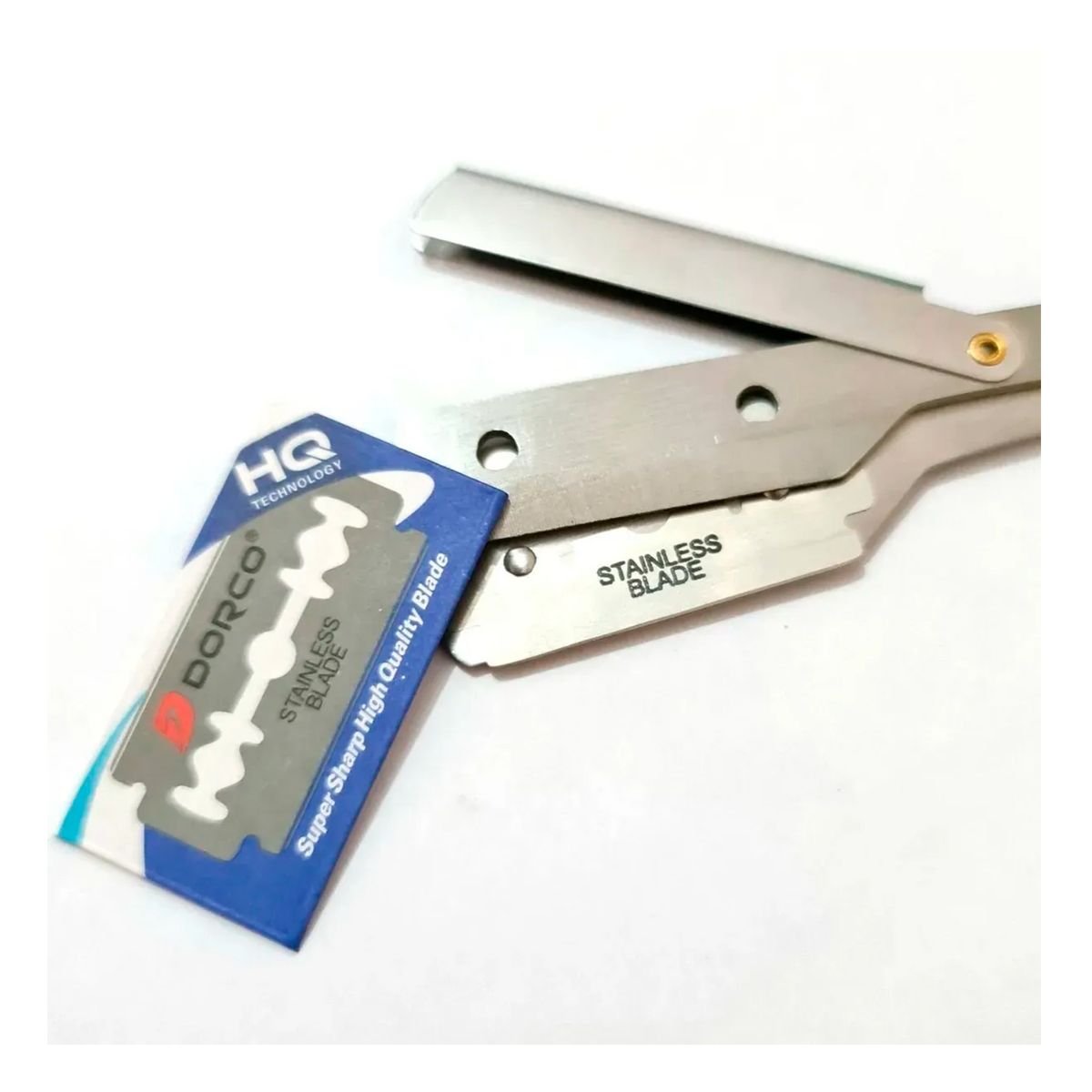 GENERICO - Navaja Más Cuchillas de Afeitar Para Barbería