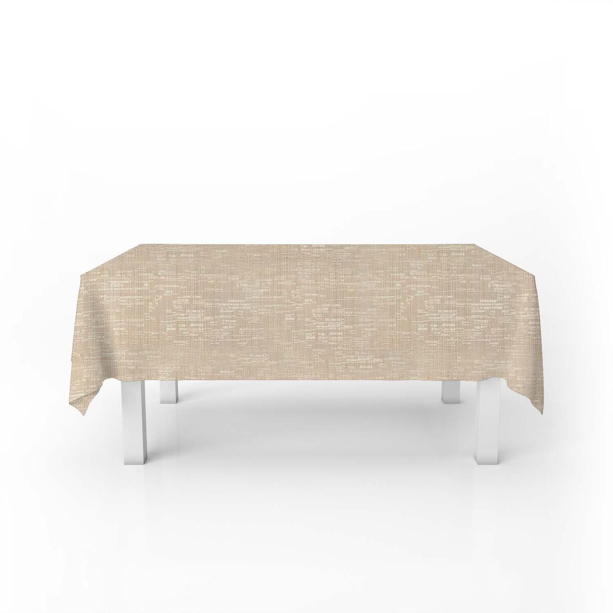 ELIZABETH PEPER - Mantel para Mesa de Tela 140x220 cm Textura Crema