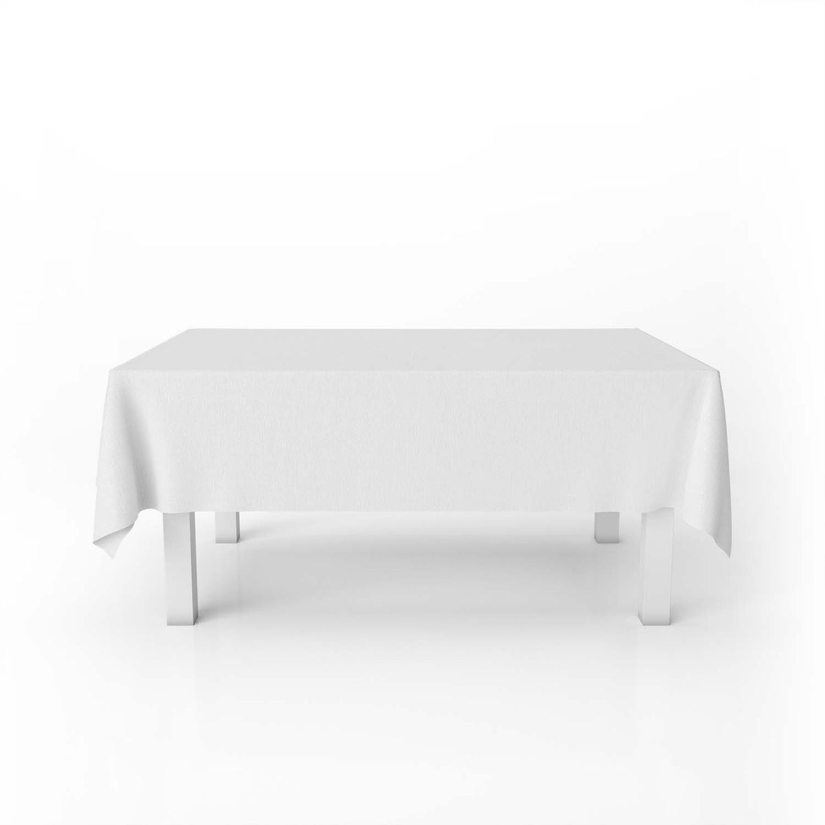 ELIZABETH PEPER - Mantel para Mesa de Tela 140x220 cm Blanco