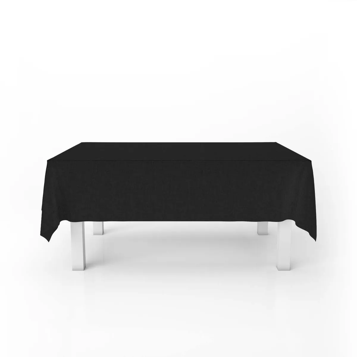 ELIZABETH PEPER - Mantel para Mesa de Tela 140x240 cm Negro