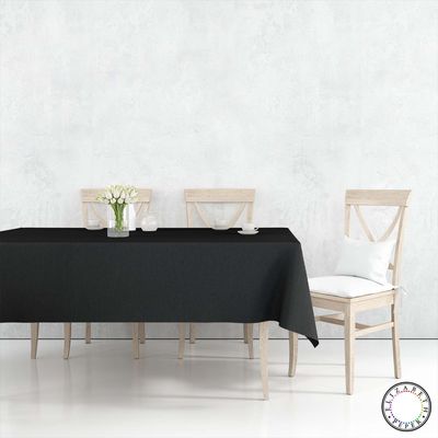 Imagen 2 del producto Mantel para Mesa de Tela 140x240 cm Negro