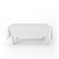 Mantel para Mesa de Tela 140x240 cm Blanco