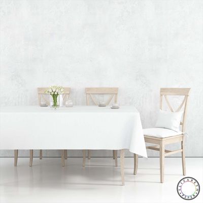 Imagen 2 del producto Mantel para Mesa de Tela 140x240 cm Blanco