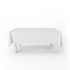 ELIZABETH PEPER - Mantel para Mesa de Tela 140x180 cm Blanco
