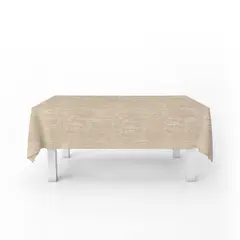 ELIZABETH PEPER - Mantel para Mesa de Tela 140x140 cm Textura Crema