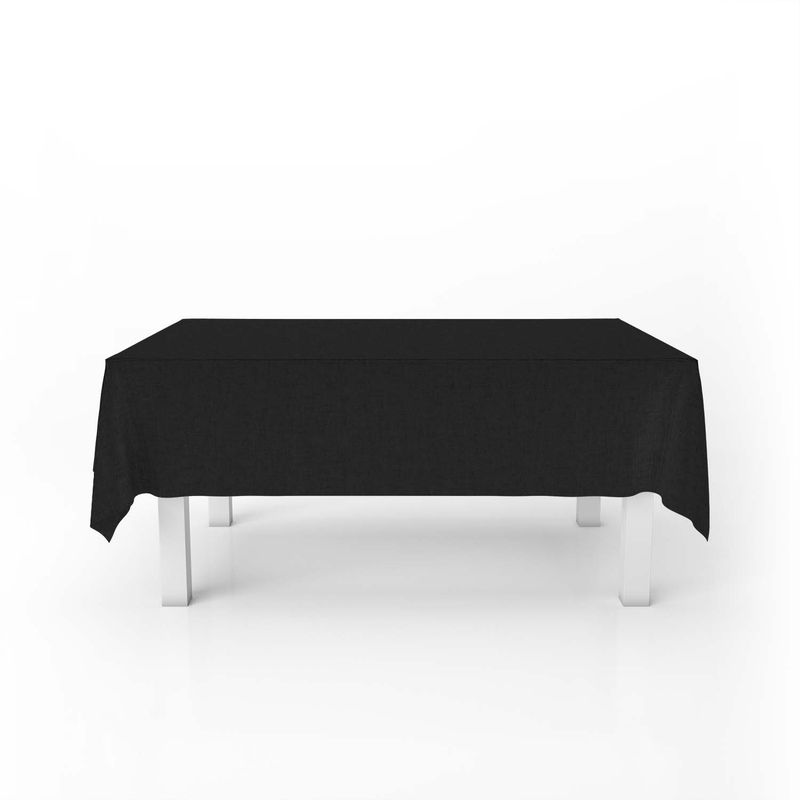 ELIZABETH PEPER - Mantel para Mesa de Tela 140x140 cm Negro