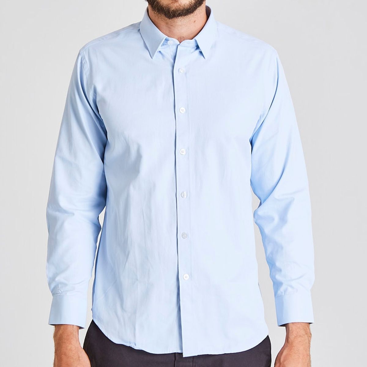 T WORLD - Camisa Oxford Light Slim fit
