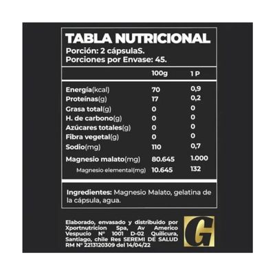 Imagen 2 del producto MAGNESIO MALATO PRO - 90 CAPSULAS -