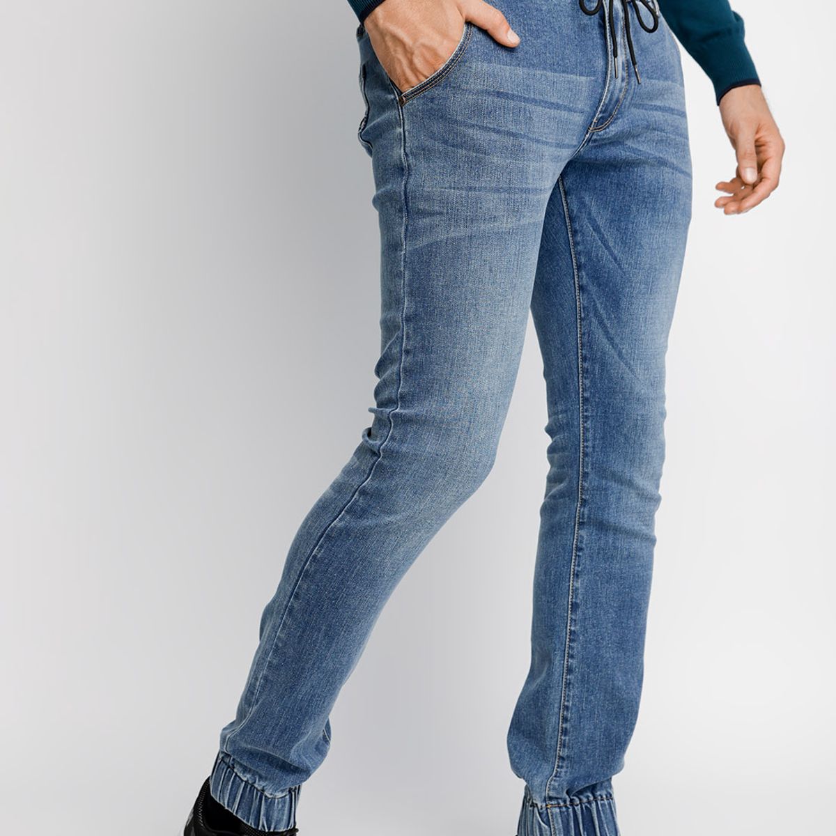 FEROUCH - Jeans Jogger Fj Azul Ferouch