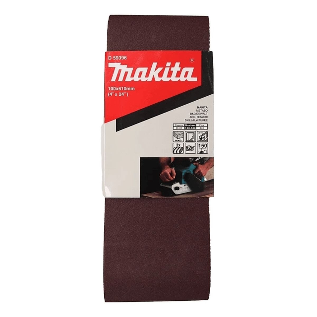 MAKITA - Lijas Banda (3un) 4x24'' 610x100mm Grano 150 Makita D-59396