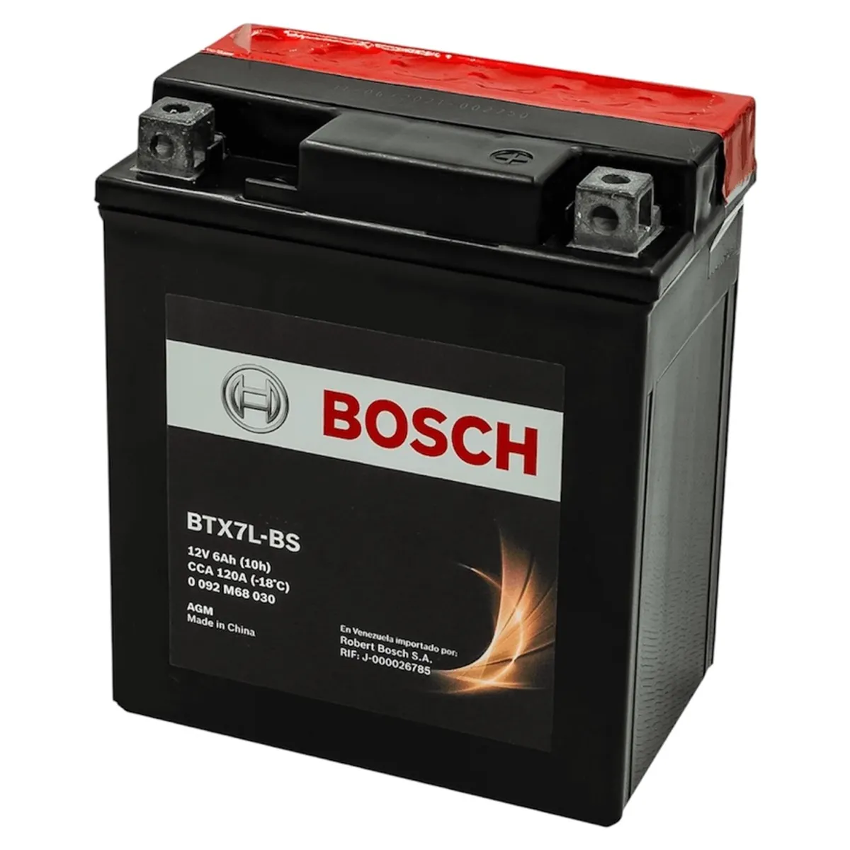 BOSCH - Bateria Bosch Fz25 R3 Cbr250 Cb190 Ytx7l Btx7l-bs 12v 6ah