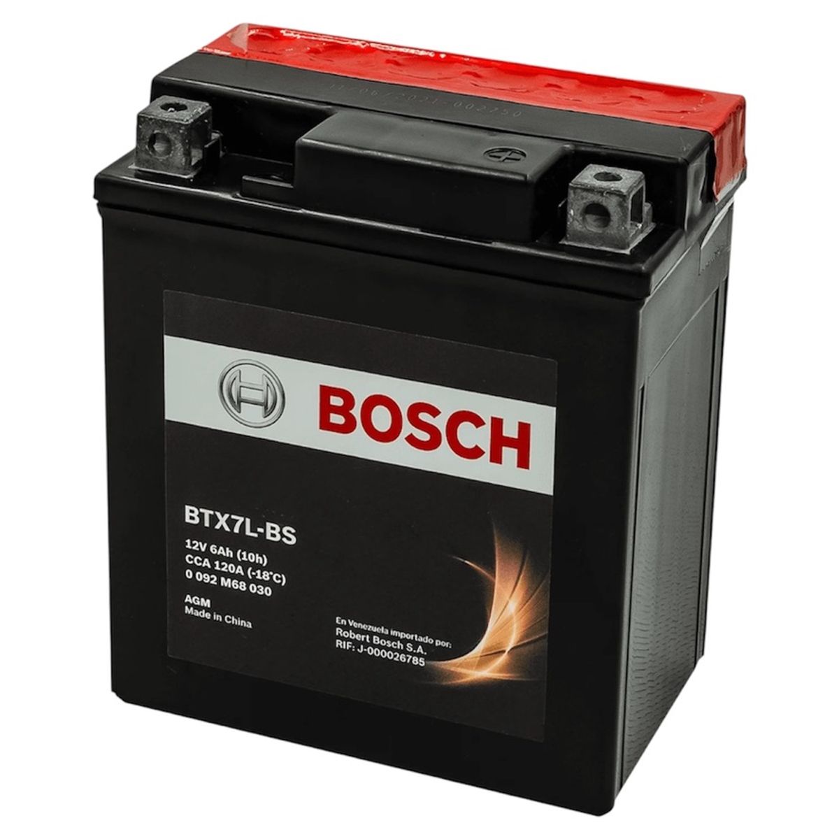 BOSCH - Bateria Bosch Fz25 R3 Cbr250 Cb190 Ytx7l Btx7l-bs 12v 6ah