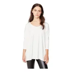 JACINTA TIENDA - Polera Alana en v blanca