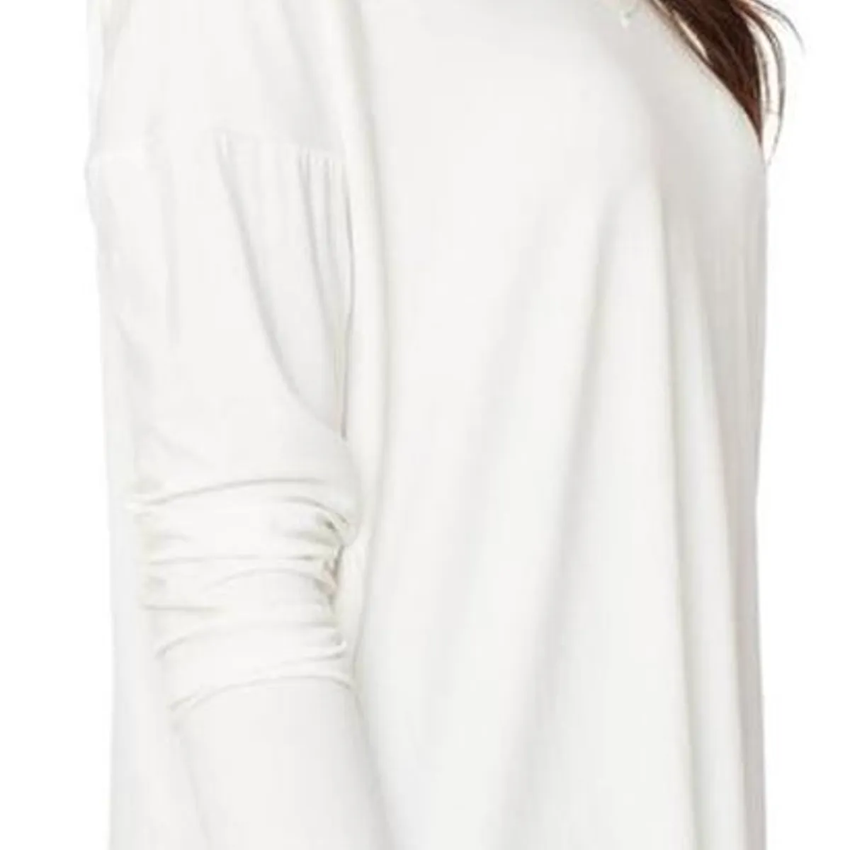 JACINTA TIENDA - Polera Alana en v blanca Jacinta Tienda