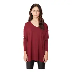 JACINTA TIENDA - Polera Alana en v uva