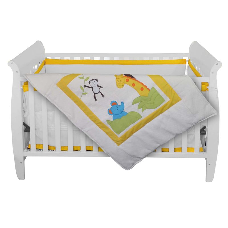 PELLITOS - SET ROPA DE CUNA JUNGLA PELLITOS 7P ALGODÓN PIQUÉ