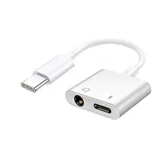 GENERICO - ADAPTADOR TIPO C A AUXILIAR 35MM Y CARGA PARA ANDROID