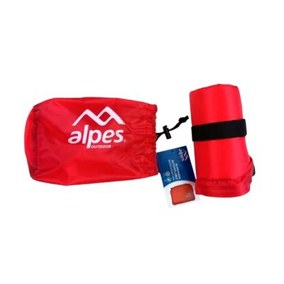 Imagen 2 del producto Almohada Autoinflable AlpesFunda Camping Playa Outdoor Rojo