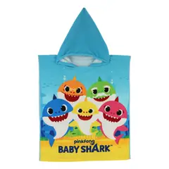 BABY SHARK - PONCHO TOALLA