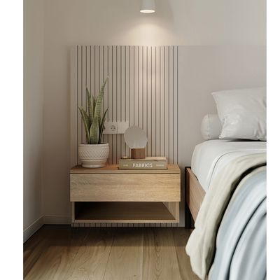 Imagen 2 del producto Velador Flotante Natural Oslo 50x30x26cm