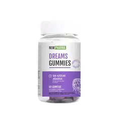 NEWPHARMA - Dreams Gomitas para Dormir Sabor Mora - Descanso y Relajación - 60 Unidades New Pharma