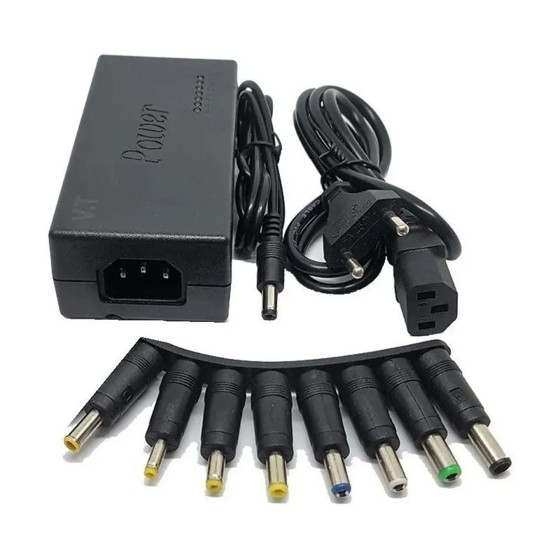 NOVYSTOR - Cargador Universal Notebook Ajustable De 8 Puntas 96W