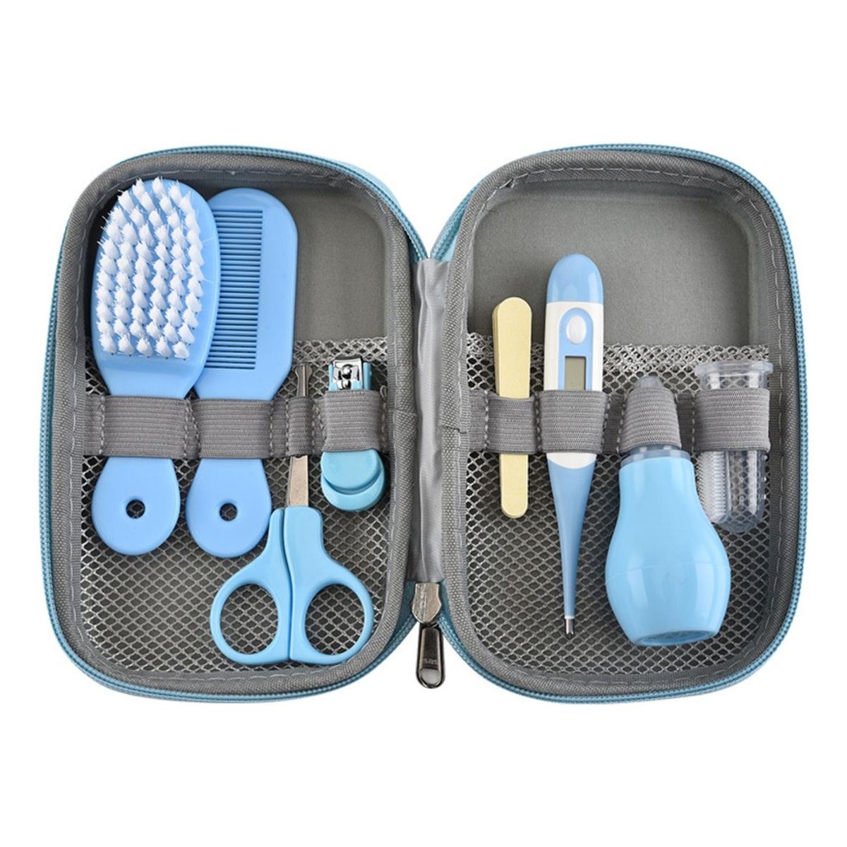 IMPORTCLICK - Set De Cuidados Manicure Bebés 8 Piezas Celeste