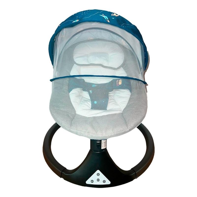 GLOBAL LATIN GROUP - Silla Cuna Mecedora Automática Bebe Control Remoto - Azul