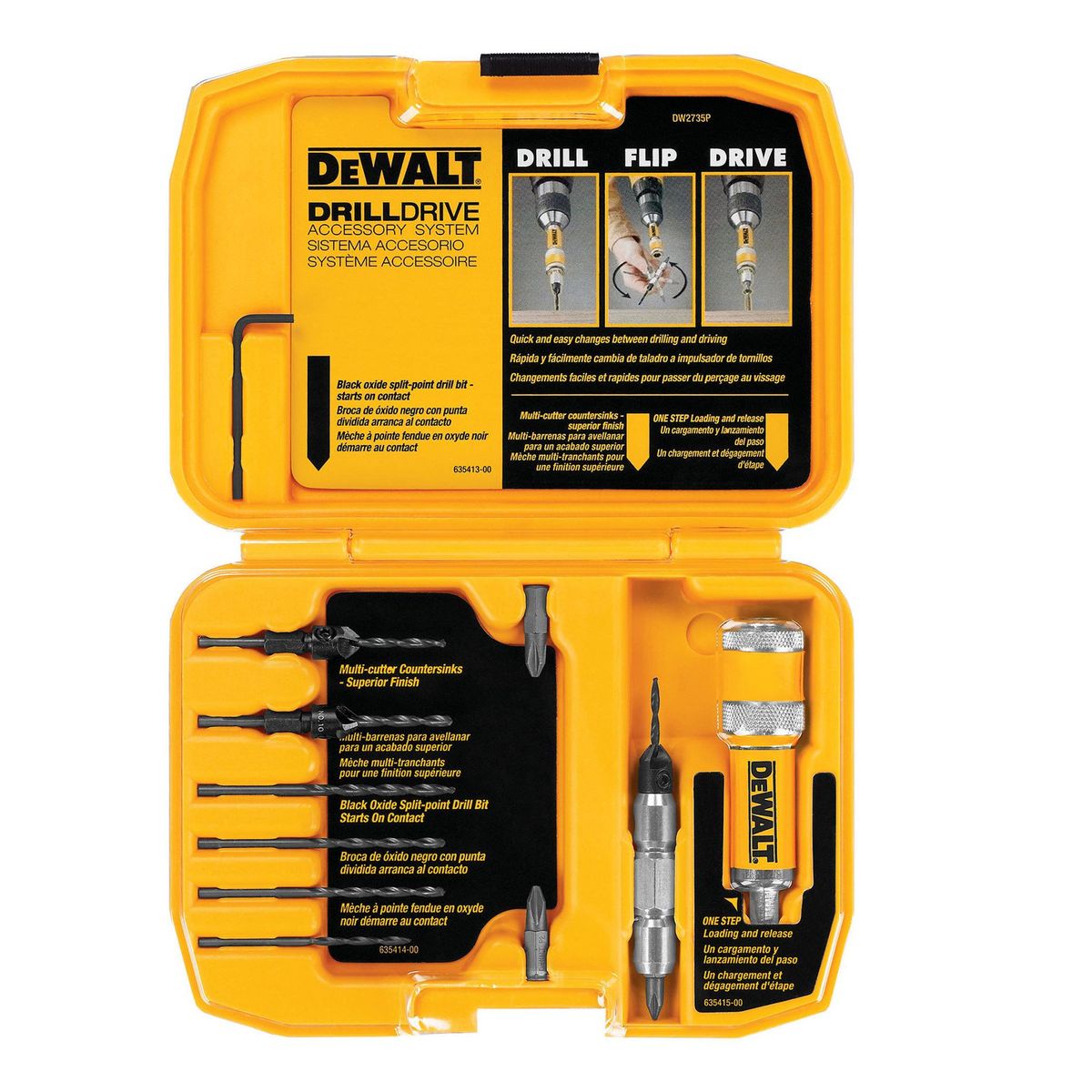 DEWALT - Set Adaptador Rápido Avellanar/atornillar Dewalt Dw2735p