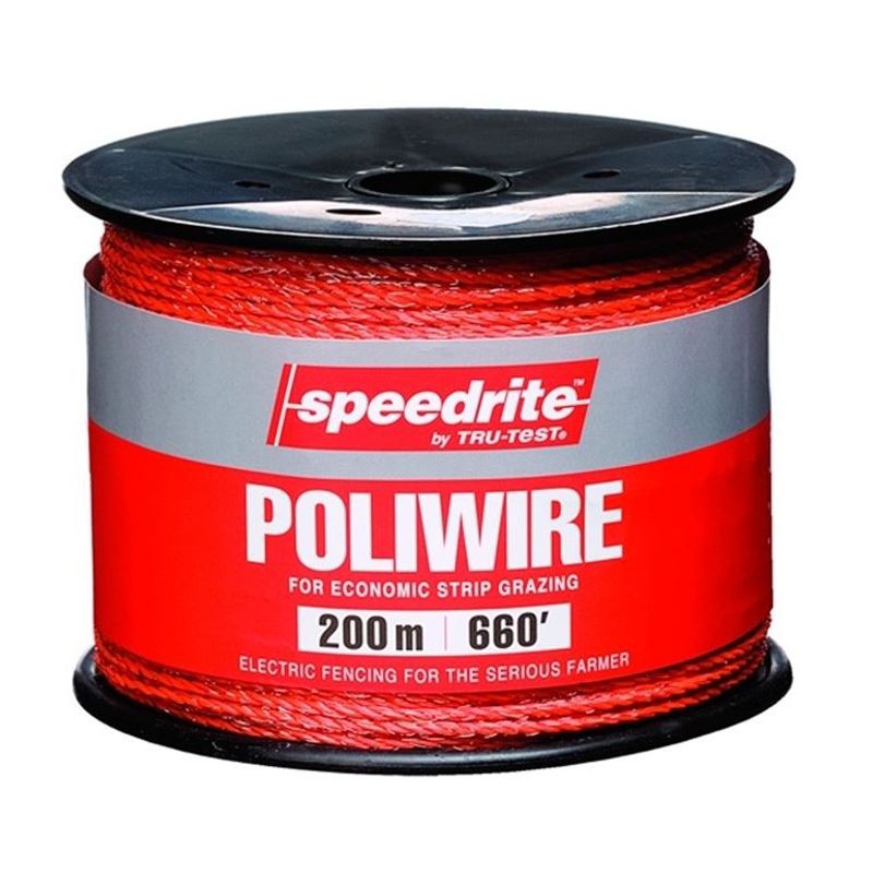 GENERICO - Rollo Cable Poliwire Naranjo  Para Cerco Eléctrico 500m Speedrite