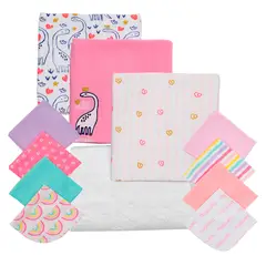 BAMBINO - Set 12 Piezas Baby Gift Creations Dinosaurio Fucsia