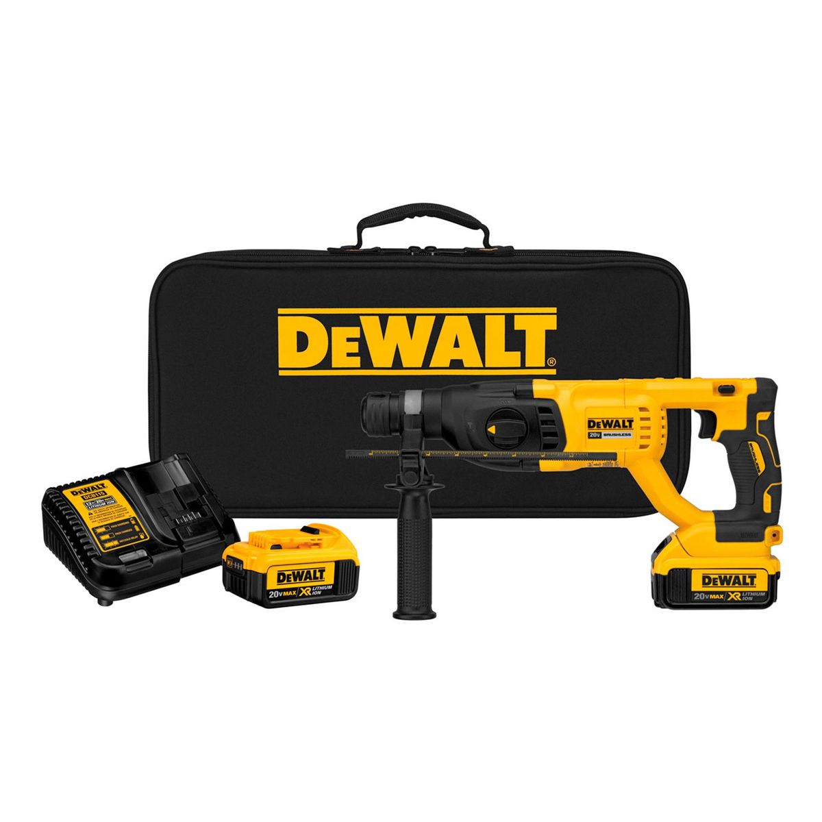 DEWALT - Rotomartillo 20v + 2 Baterías + Cargador Dewalt Dch133m2-b2
