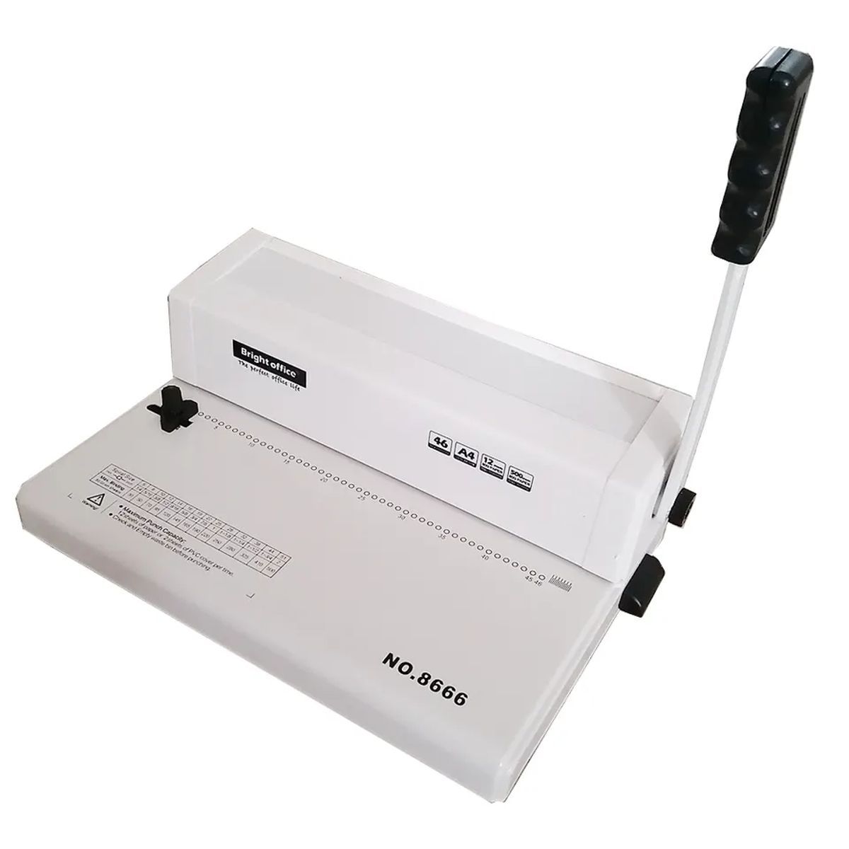 GENERICO - Anilladora Espiralera Redondo Metálica Perforadora