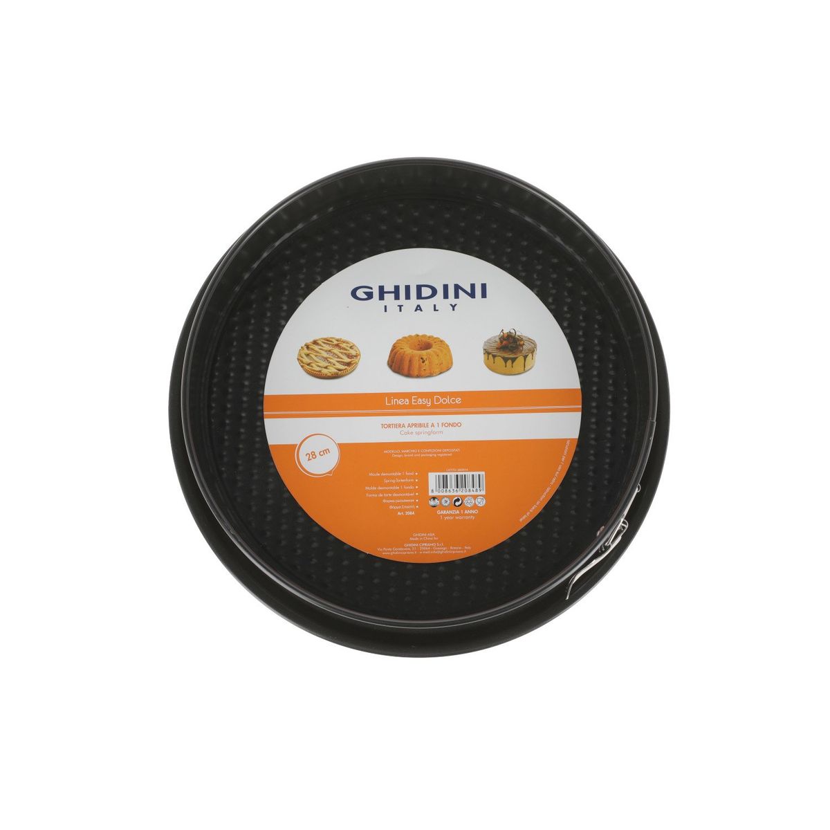 GHIDINI - Molde Desmontable Antiadherente un Fondo 28cm