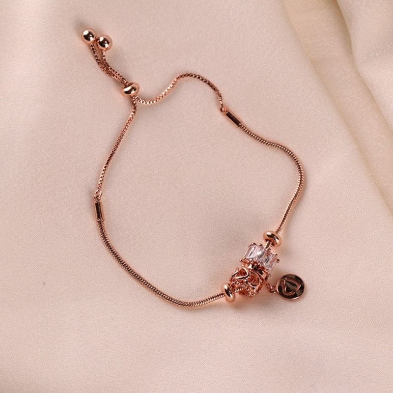 LUXURYJOYAS - Pulsera Charms Hechas Con Cristal Austriaco Oro Ajustable