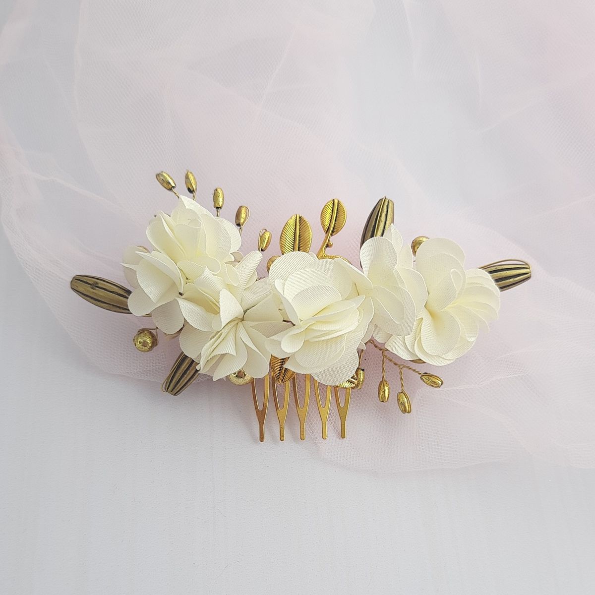 RUBOR - Tocado novia Peine Hania