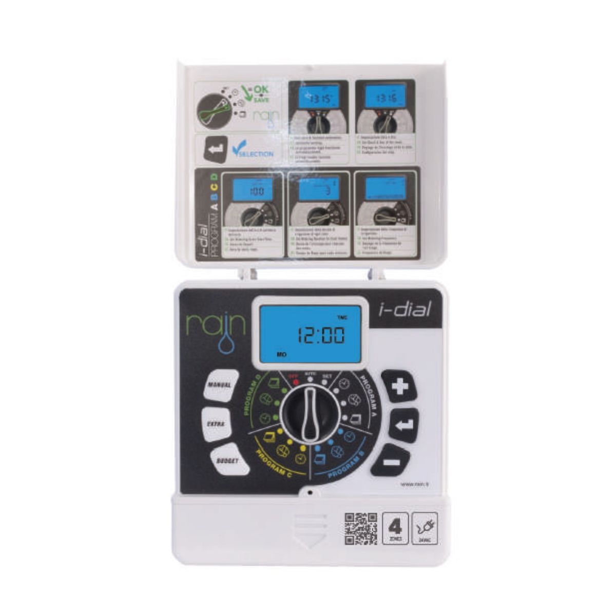 RAIN - Programador de riego rain 12 estaciones indoor