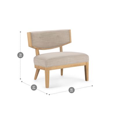 Imagen 2 del producto Poltrona A-550 Tela Crudo