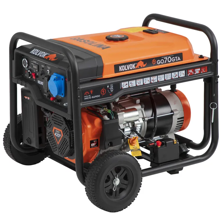 Generador electrico a gasolina 6500W partida electrica con conexion ATS