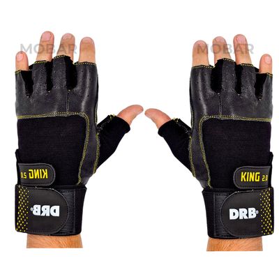 Imagen 2 del producto Guantes Gym Cuero Pesas Entrenamiento Fitness King 2.0 talla M