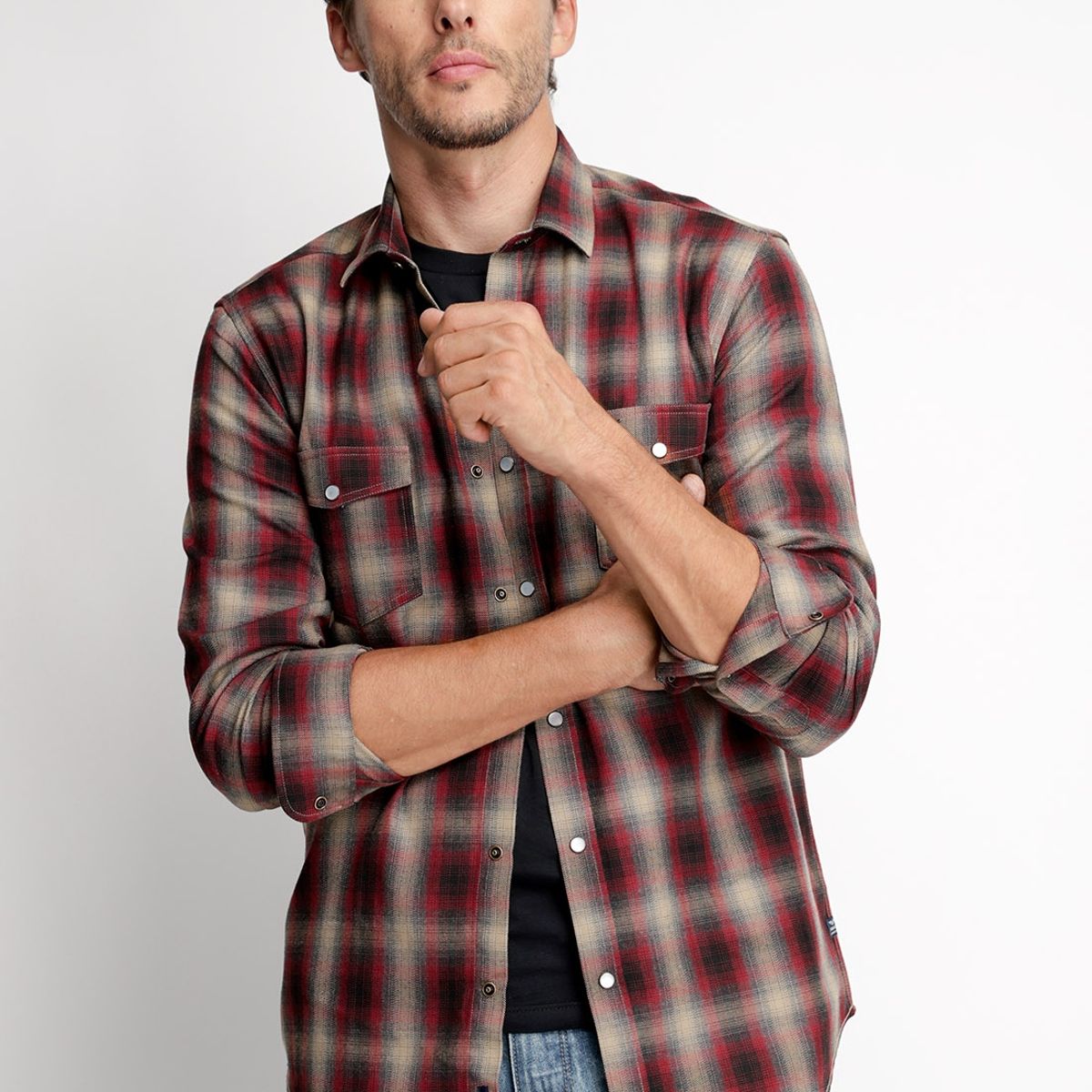 FEROUCH - Camisa Checkered College Fj Rojo Ferouch