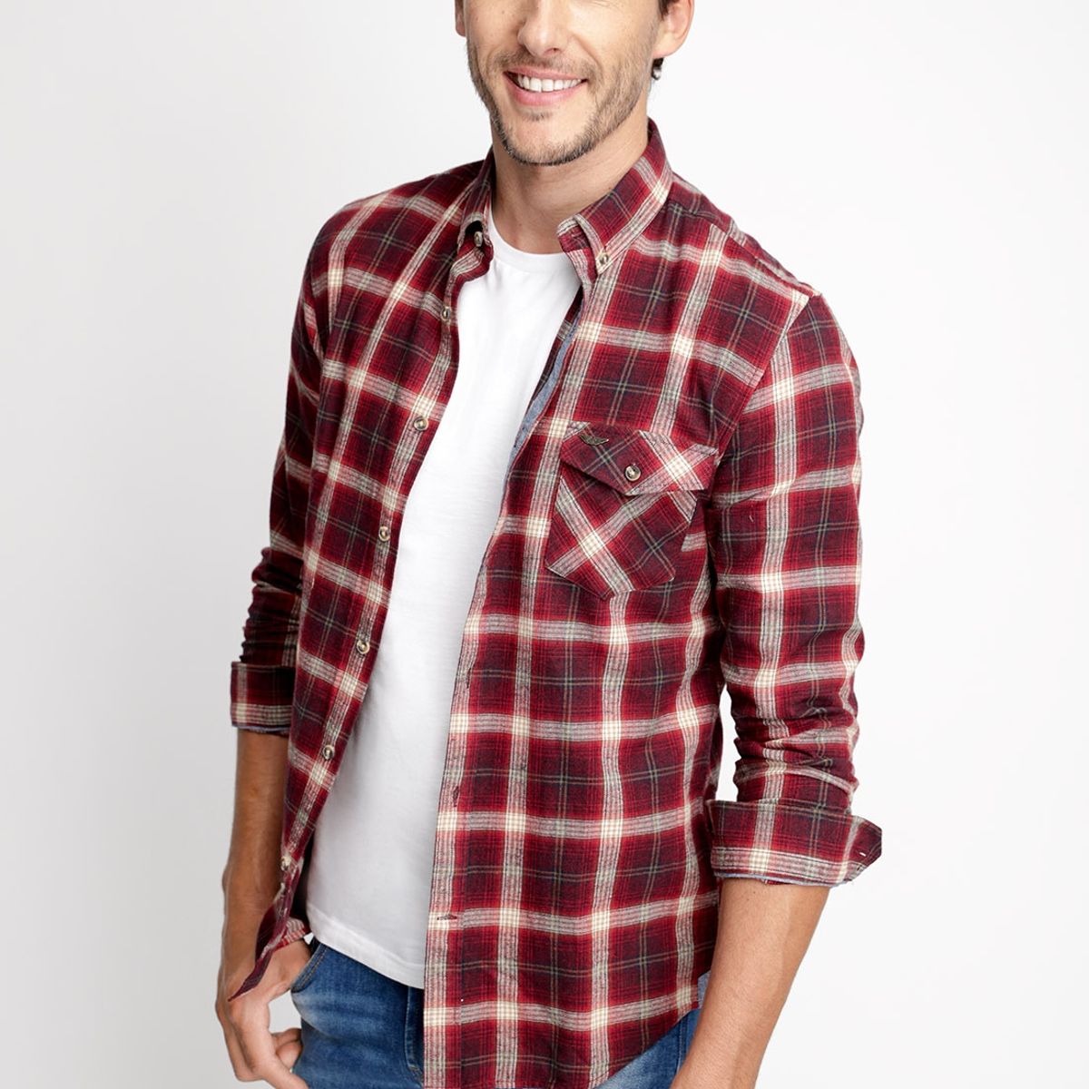 FEROUCH - Camisa Checkered Colorado Fj Morado Ferouch