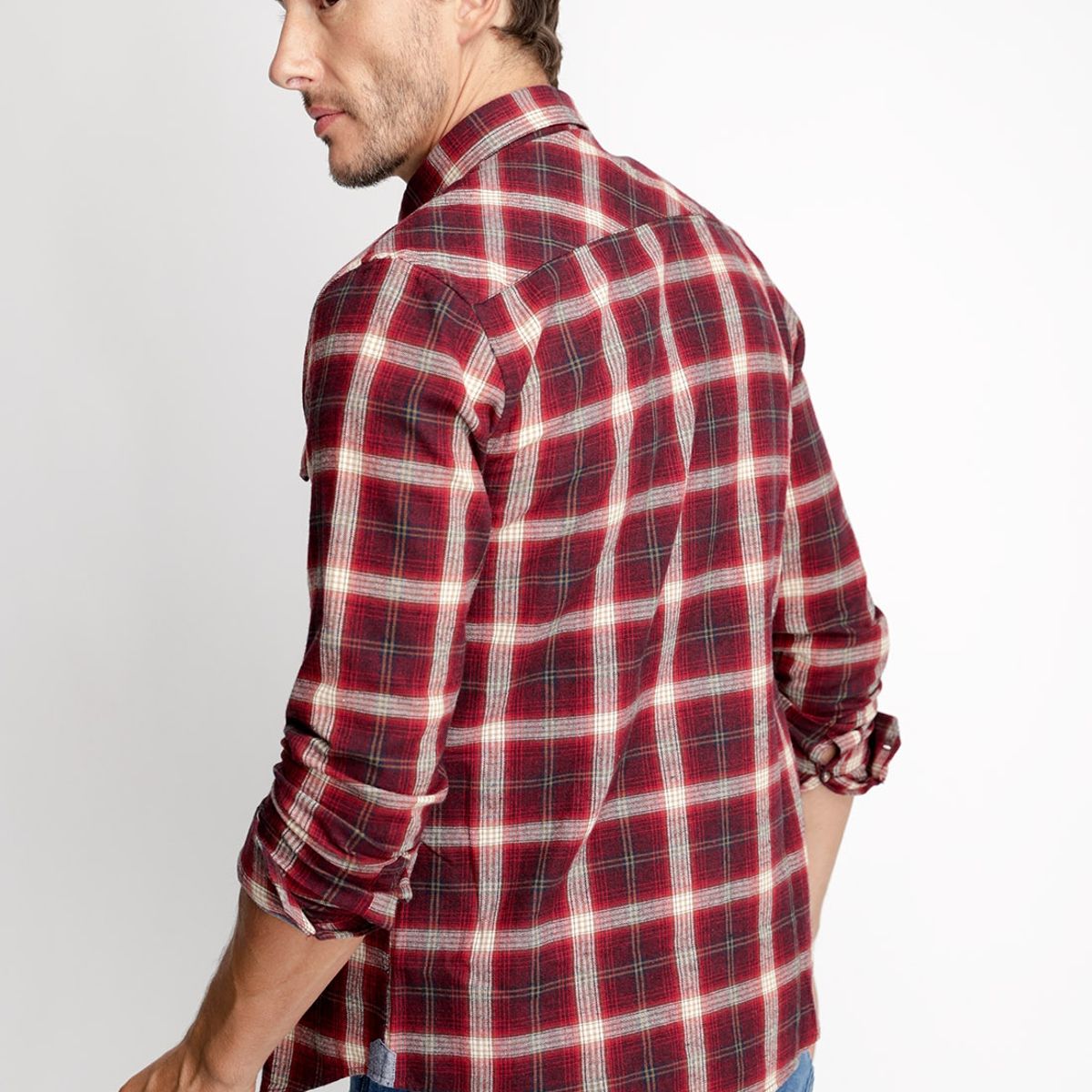 FEROUCH - Camisa Checkered Colorado Fj Morado Ferouch